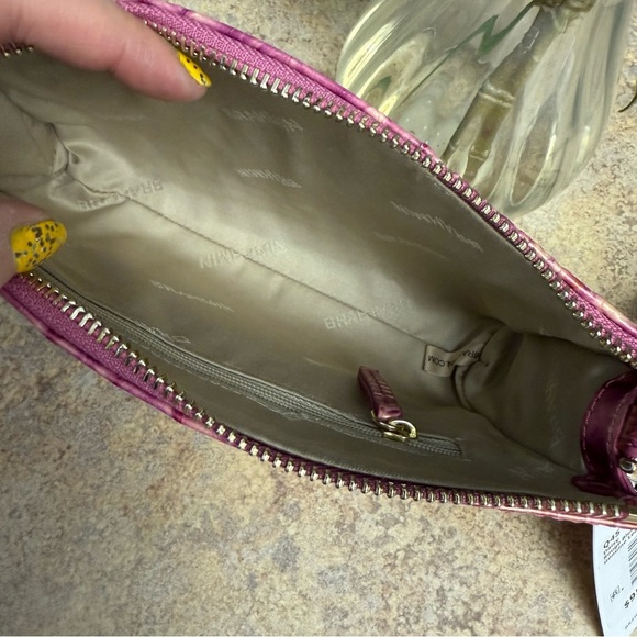 NWT Brahmin Daisy Rouge Blush pink wristlet - Picture 4 of 4